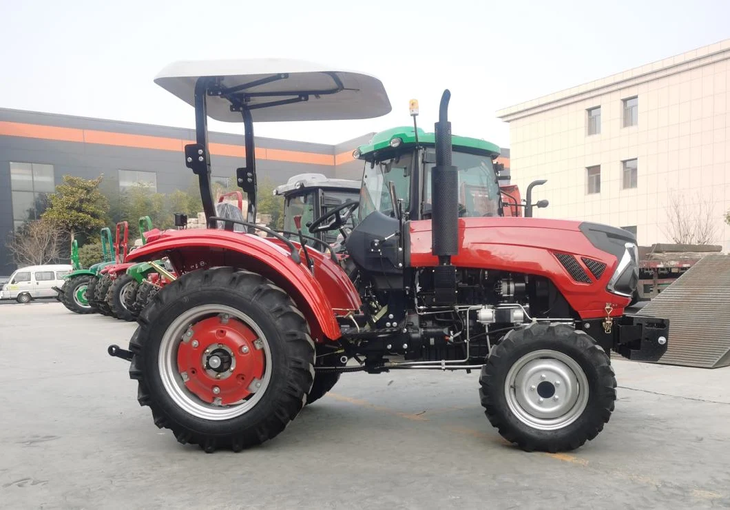 60HP CE Small 4 Wheel Tractor with Front End Loader Kubota Tractors Trucks Agriculture Mini Farm Tractor Lawn Mower 4X4