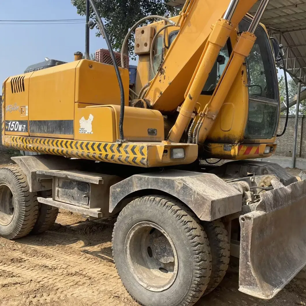 Hot Sale Hyundai 150W-7 Medium Wheel Excavator Used Excavator in Korea