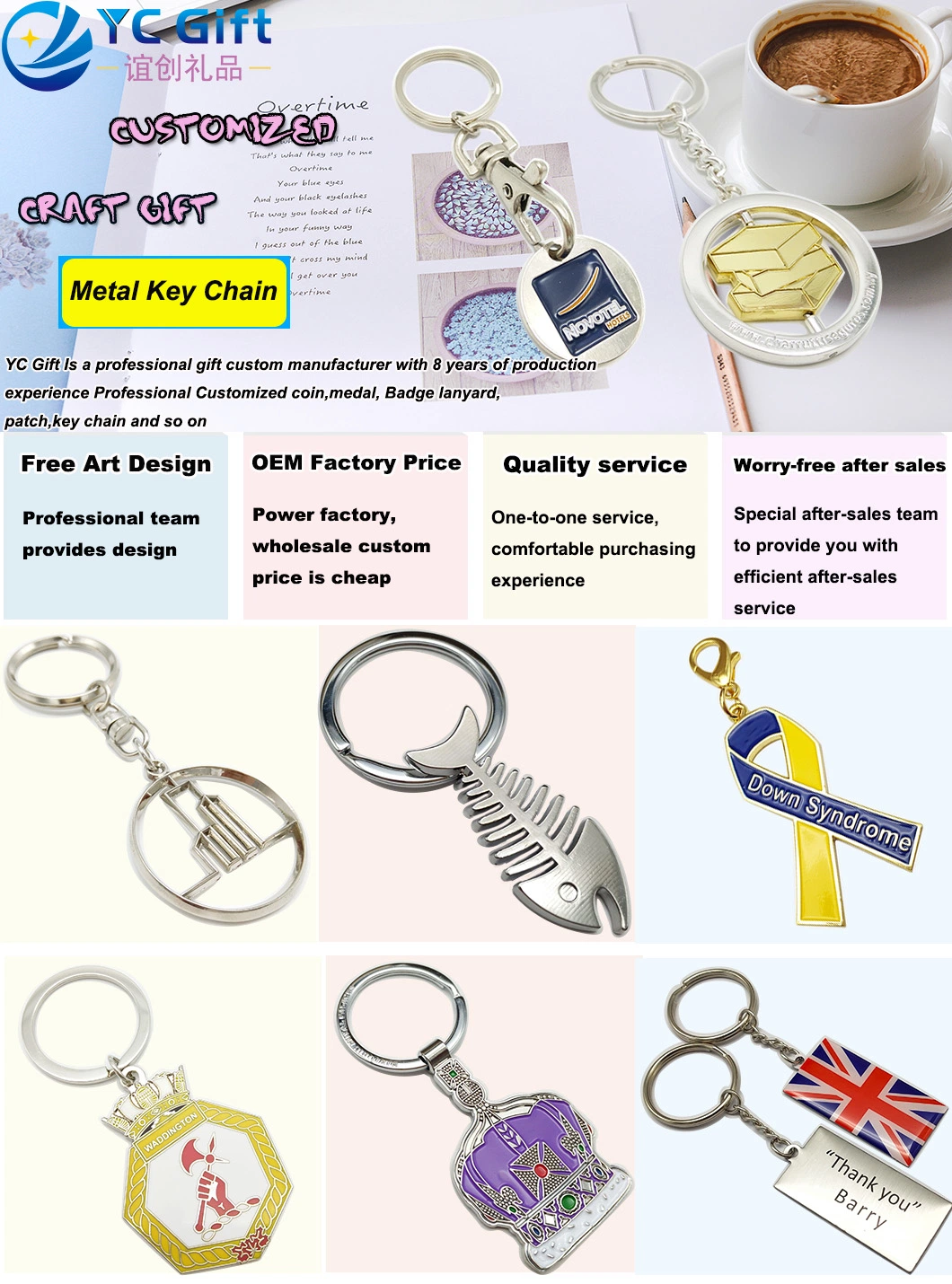 Promotion Gifts Bottle Opener High Quality Cute Custom Metal Zinc Alloy Key Chains Anime Figure Keychain for Girls Llaveros