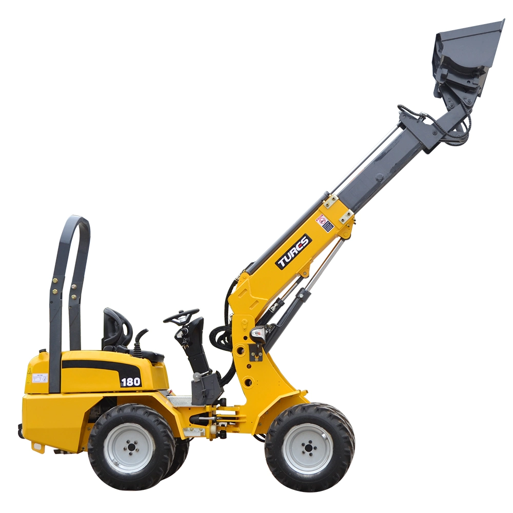 Heracles Yard Loader Micro Compact Hydrostatic Loaders Articulated Garden Shovel Tractor Loader Machine H180 Small Mini Front End Wheel Loader Price with Pallet