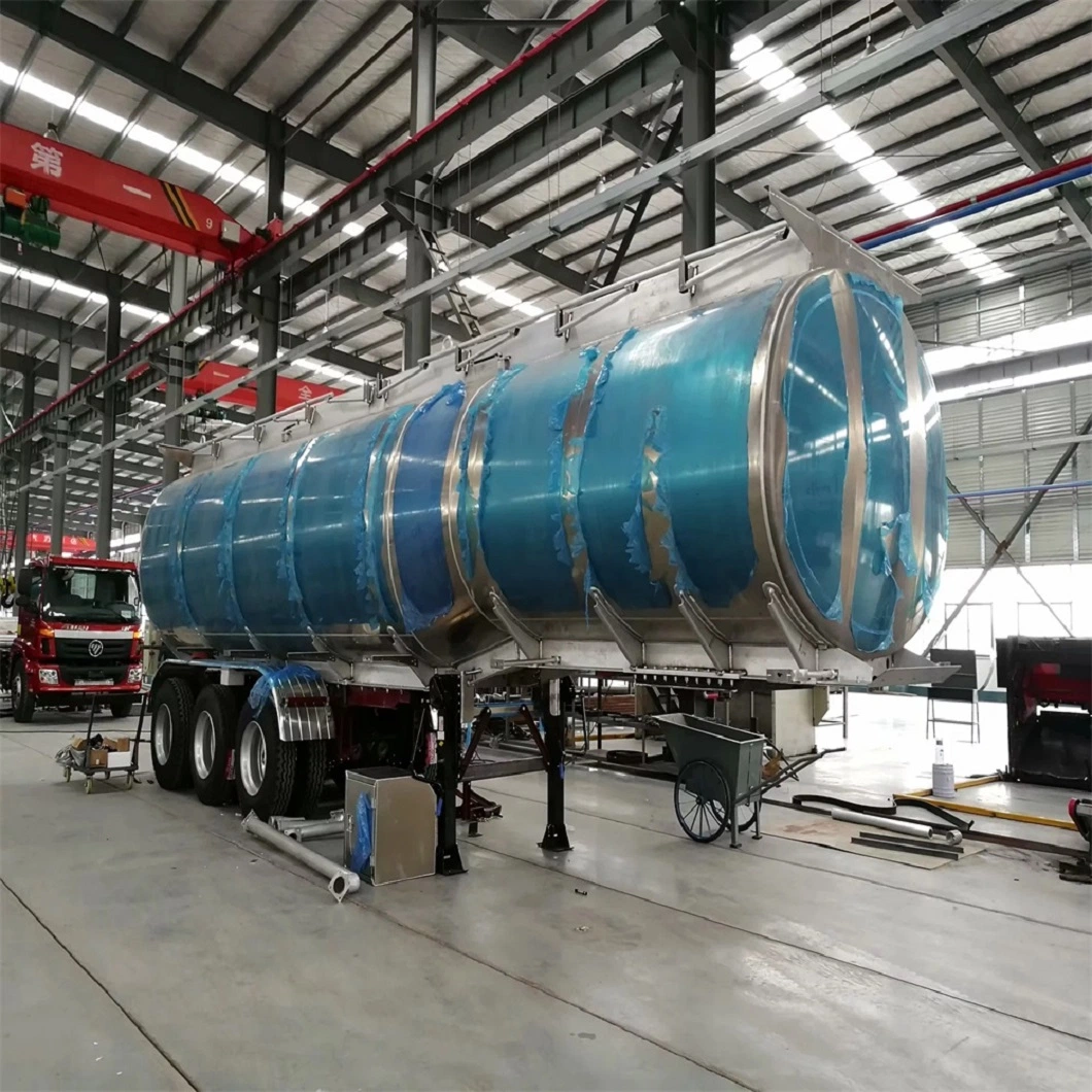 Stainless Steel Milk Edible Food Oil Tank Tanker Semi Trailer for Sale