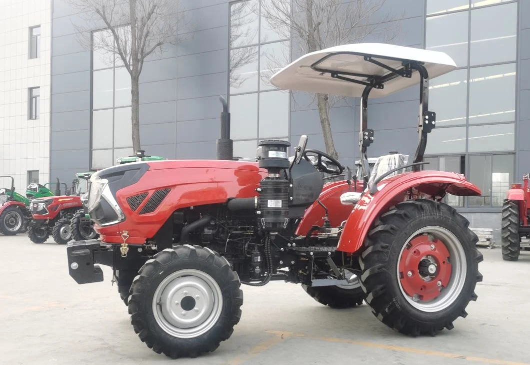 60HP CE Small 4 Wheel Tractor with Front End Loader Kubota Tractors Trucks Agriculture Mini Farm Tractor Lawn Mower 4X4