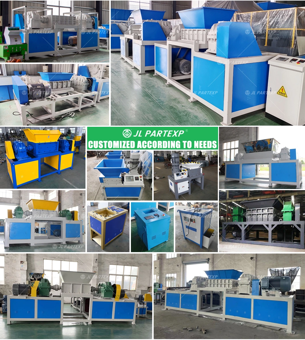 Waste Scrap Industrial Mechanical Bicycle Tricycle Electric Vehicle Rubber Tire Tyre Recycling Trade Recycling Shredder Crusher Shredding Machine Equipment