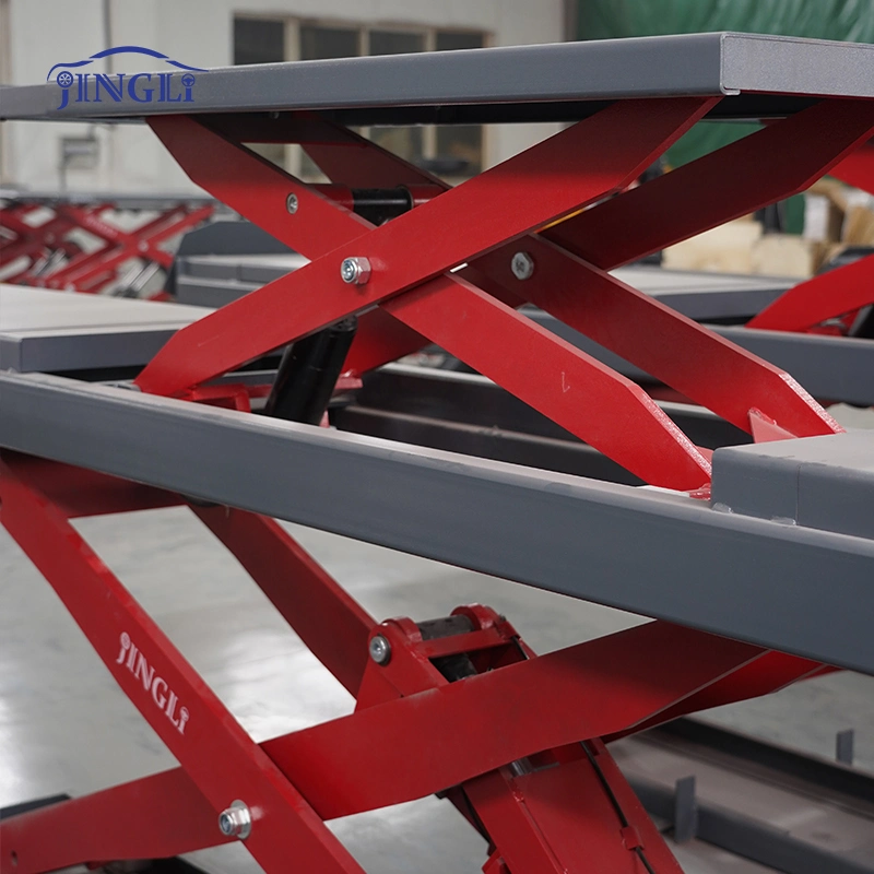 4000kg Lifting Weight Scissor Car Lift with Wheel Alignment Machine