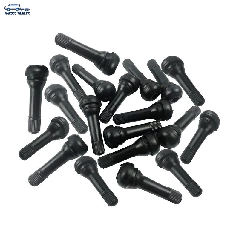 TR412 Straight Tubeless Black Rubber Tire Valves