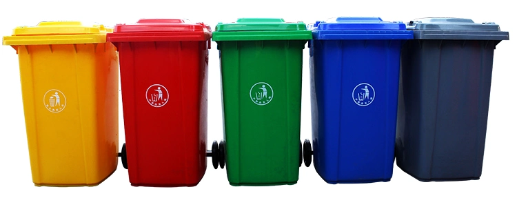 Chinese Factory Sales Directly, 100L, 120L, 240 L HDPE Plastic Dustbin Garbage Containers Waste Bin