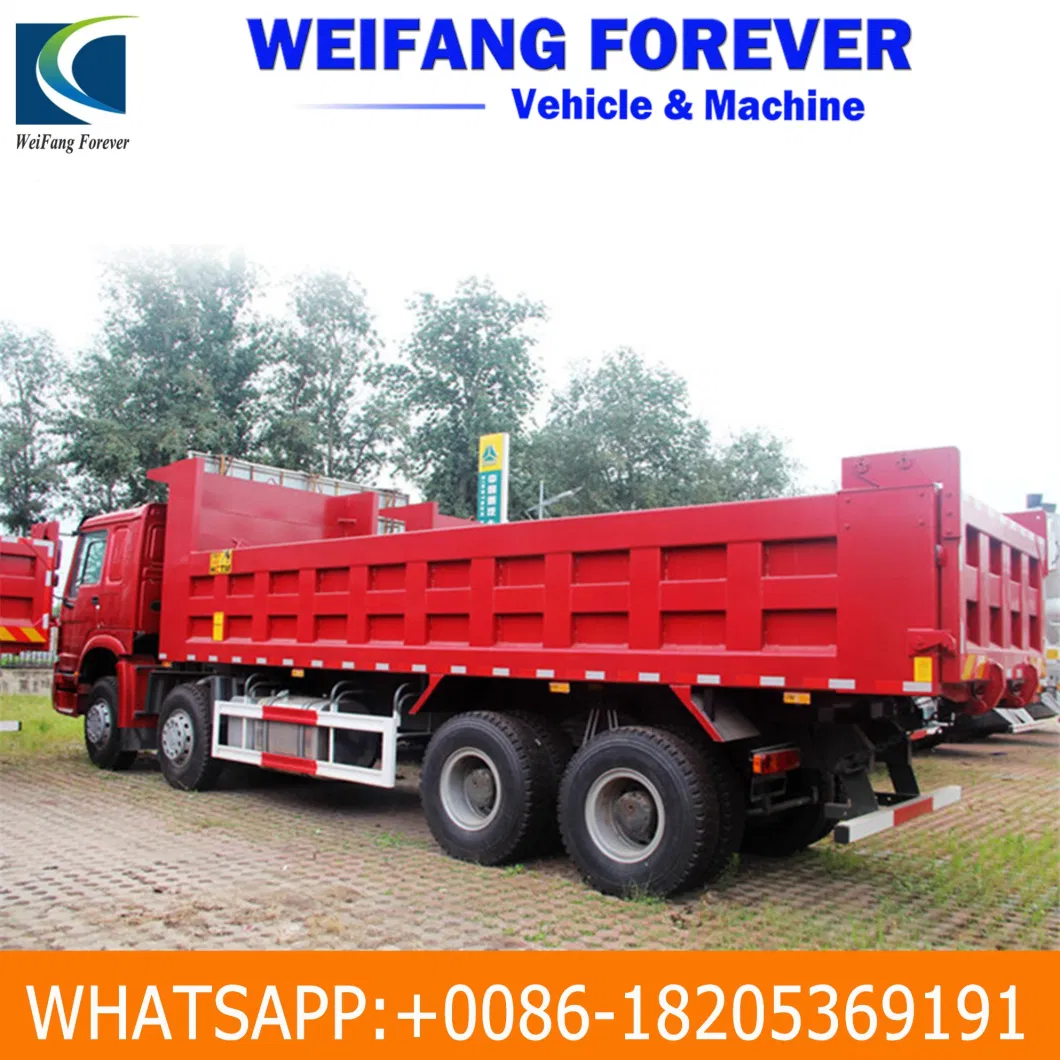 Nice Green Colour 375HP HOWO Dump Truck Tipper 12 Tires with Best Condition and Low Price for Africa