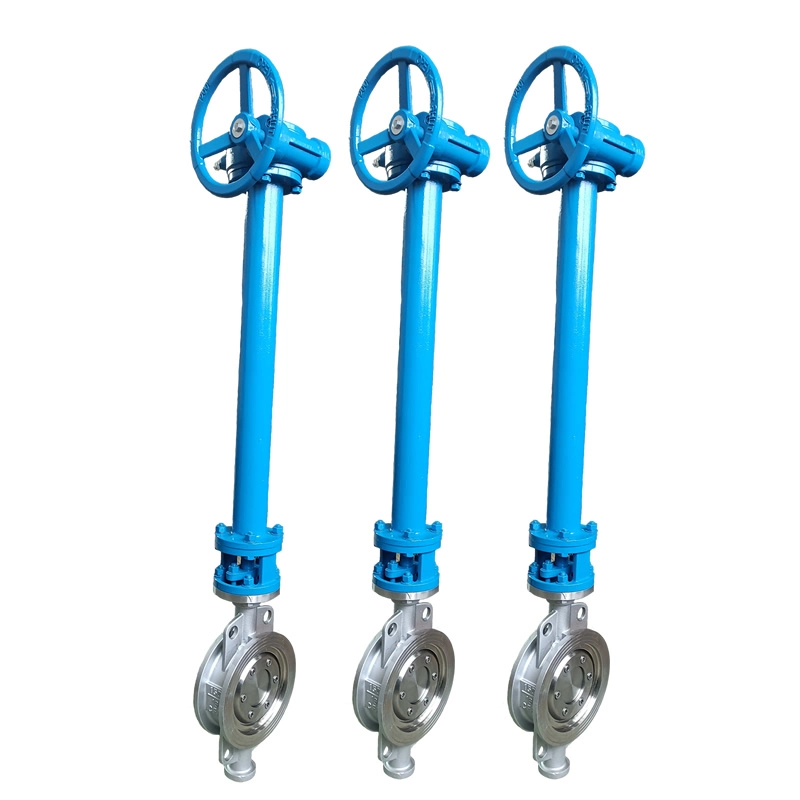 D373W-16p DN150 SS304 High Performance Butterfly Valve Extended Stem A217/A351 /Wcb/CF8 Pn16/150lb/300lb /JIS5K/JIS10K