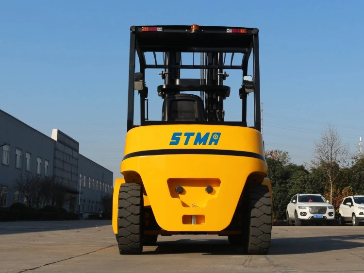 Stma Electric Forklift Manufacturers 6ton Lift Truck with Double Front Tires