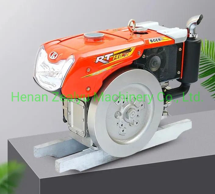 Hot Sale 14HP Kubota Engine Long Iron Wheels Hand Walking Tractor with Plough