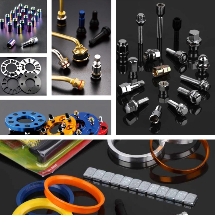 Auto Car Wheel Accessories for Wheel Nut, Bolts, Stud, Spacer, Wheel Adapter, Ring, Tire Valve, Tyre Valve Extension, Patches, Balance Weight Spare Parts