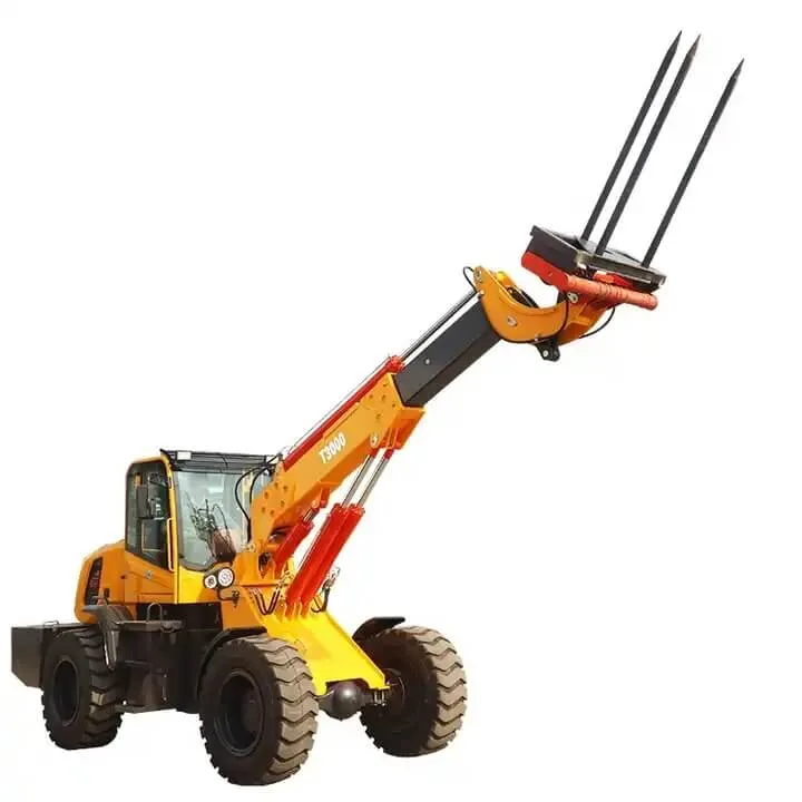 Mini Construction Machinery Telescopic Wheel Loader 2.5ton 3ton Micro Compact Hydrostatic Loaders Articulated Garden Shovel Tractor Machine