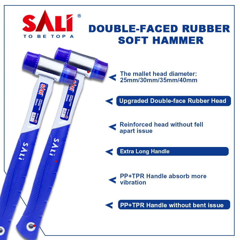 Sali Iron Head Double-Faced Rubber Soft Hammer