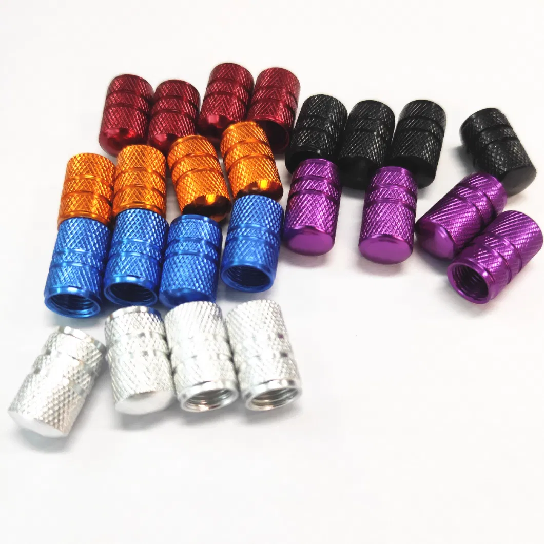 Customized Car Auto Accessories Spare Parts Aluminium Tire Valve Dust Cap