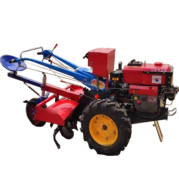 Farm Small Hand Walking Tractor Prices Diesel Engine 15HP 18HP 20HP Two Wheel Hand Driven Tractor
