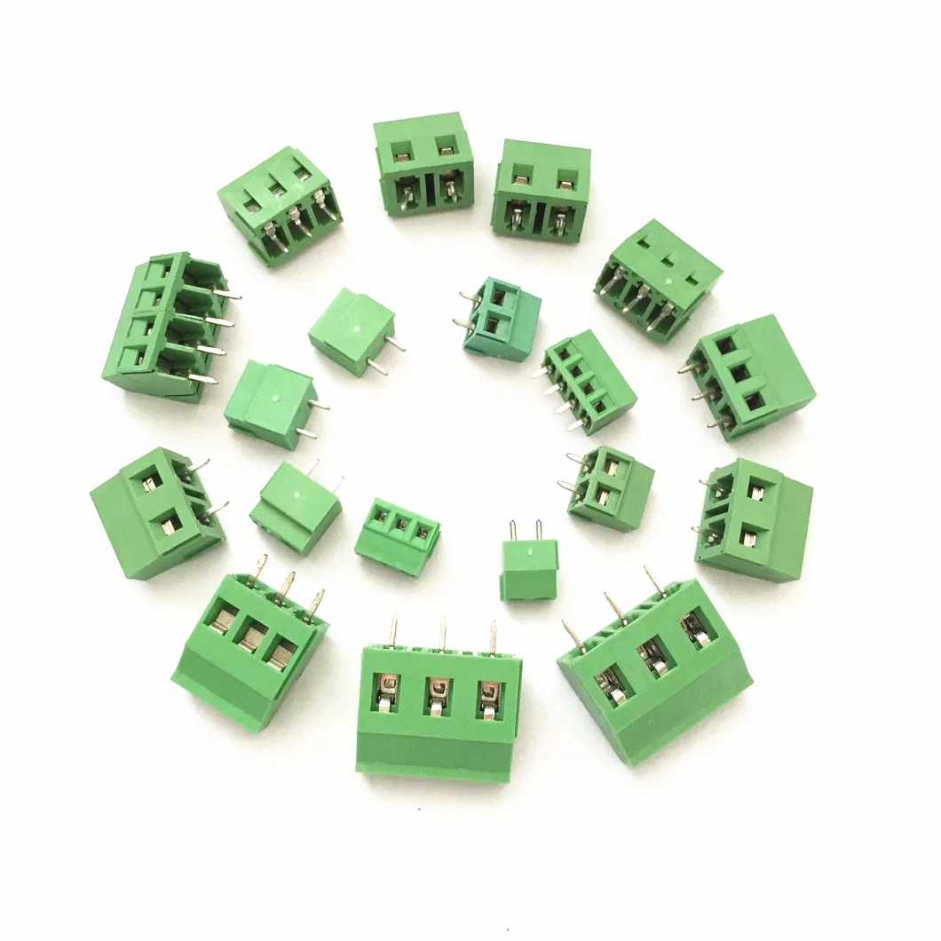 PCB Terminal Block Connector Pitch 5.0mm Straight Pin 2p 3p Screw PCB Terminal Blocks Connector Assortment Kit