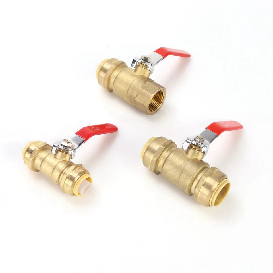 1/2inch 3/4inch 1 Inch CPVC PVC Brass USA Push Fit Full Port Ball Valves