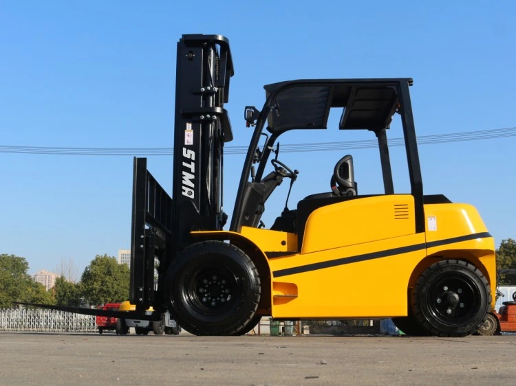 Stma Electric Forklift Manufacturers 6ton Lift Truck with Double Front Tires