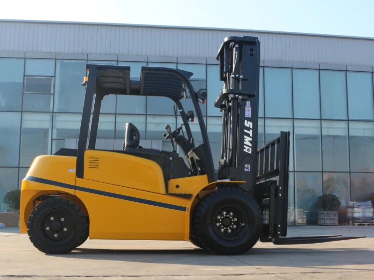 Stma Electric Forklift Manufacturers 6ton Lift Truck with Double Front Tires