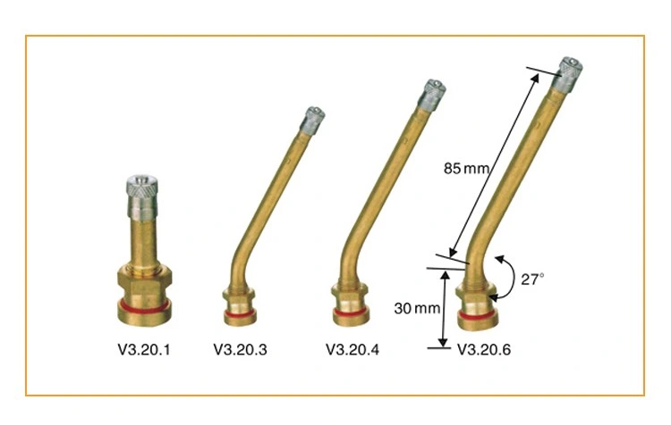 Auto Spare Parts/ Auto Accessories/Car Accessory Tr573 Tubelss Metal Clamp-in Tyre/Tire Valve