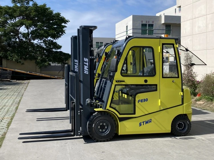Stma Electric Forklift 3tonne Battery Fork Lift Truck with 5000mm Triplex Mast