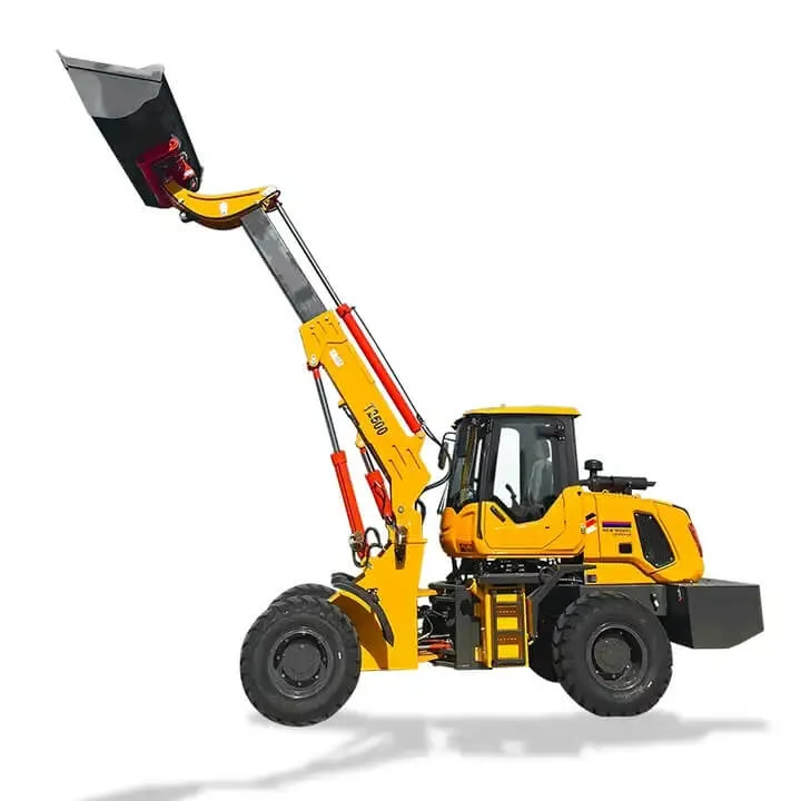 Mini Construction Machinery Telescopic Wheel Loader 2.5ton 3ton Micro Compact Hydrostatic Loaders Articulated Garden Shovel Tractor Machine