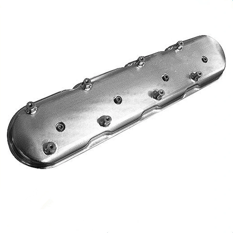 Luckyway Aluminum Fabricated Valve Cover Natural Anodized for Ford