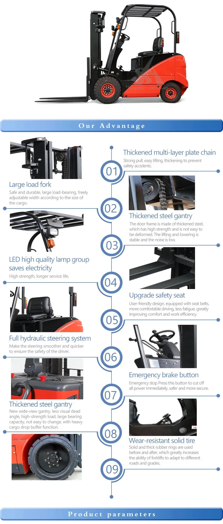 Chinese 3 Ton Diesel Forklift with Good Price