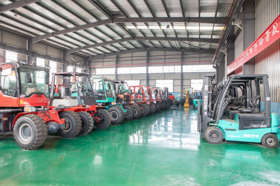 China Factory Compact 3000kg 3500kg Full Electric Four Wheel Lithium Battery Forklift Trucks with on-Borad Charger