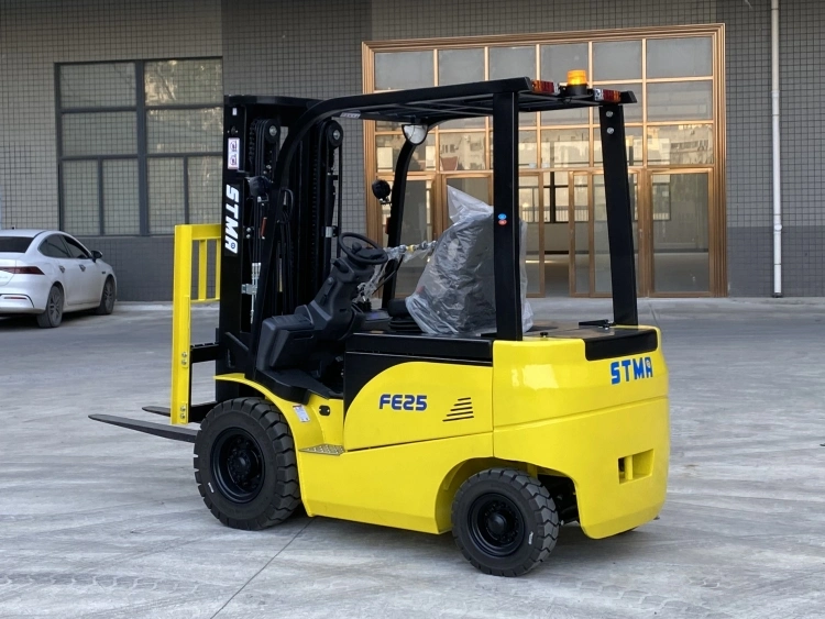 Stma 2500kg Capacity Battery Forklift 5500lbs Carretilla Elevadora with 4500mm Triplex Mast