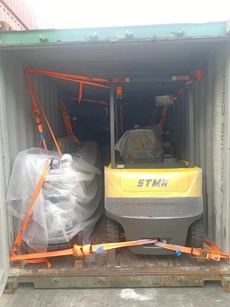 Stma 2500kg Capacity Battery Forklift 5500lbs Carretilla Elevadora with 4500mm Triplex Mast