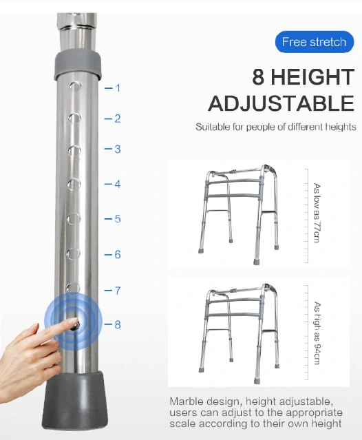 Walking Aid Children&prime;s Standing Frame Height Adjustable Support for Disabled Walkers