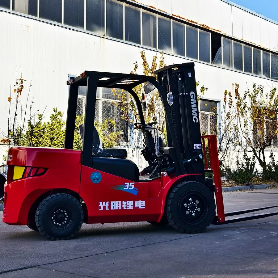 China Gp 3.5t 4-Wheel Electric Forklift Truck Balance Weight Lithium Battery Forklift with CE/ISO Lifting Height 4000mm