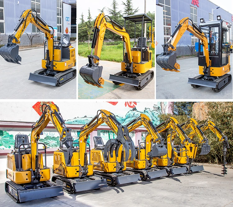 China 1 Ton Hydraulic Crawler Mini Excavator for Household