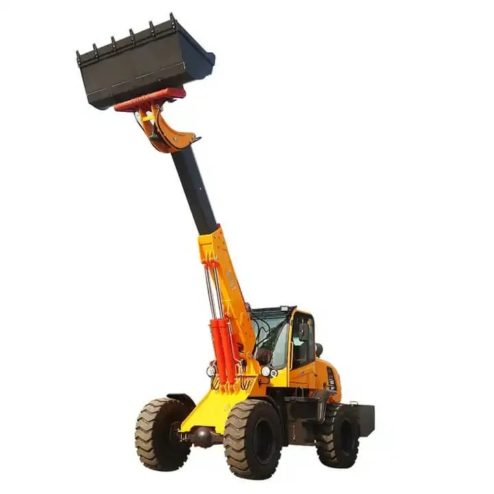 Mini Construction Machinery Telescopic Wheel Loader 2.5ton 3ton Micro Compact Hydrostatic Loaders Articulated Garden Shovel Tractor Machine