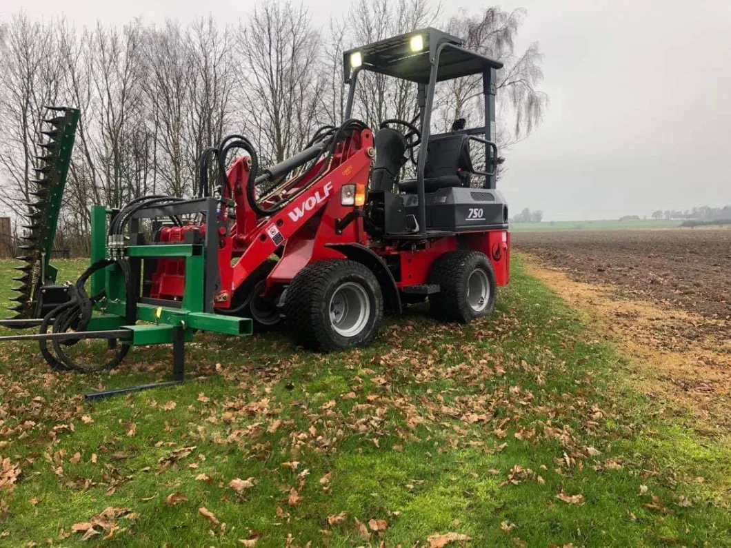 China Manufacturer Compact/Articulated/Multifunctional with 4WD CE/TUV Yanmar/Kubota/ Euro 5 Engine 750/0.6t Wheel Loader for Sales/Hire/Garden/Farm/Small/Mini