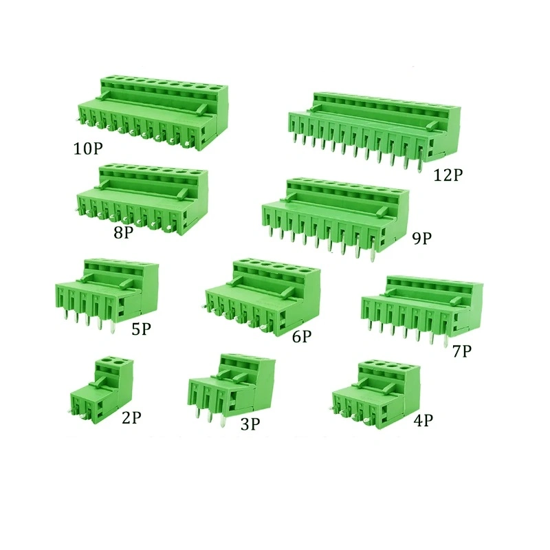 PCB Terminal Block Connector Pitch 5.0mm Straight Pin 2p 3p Screw PCB Terminal Blocks Connector Assortment Kit