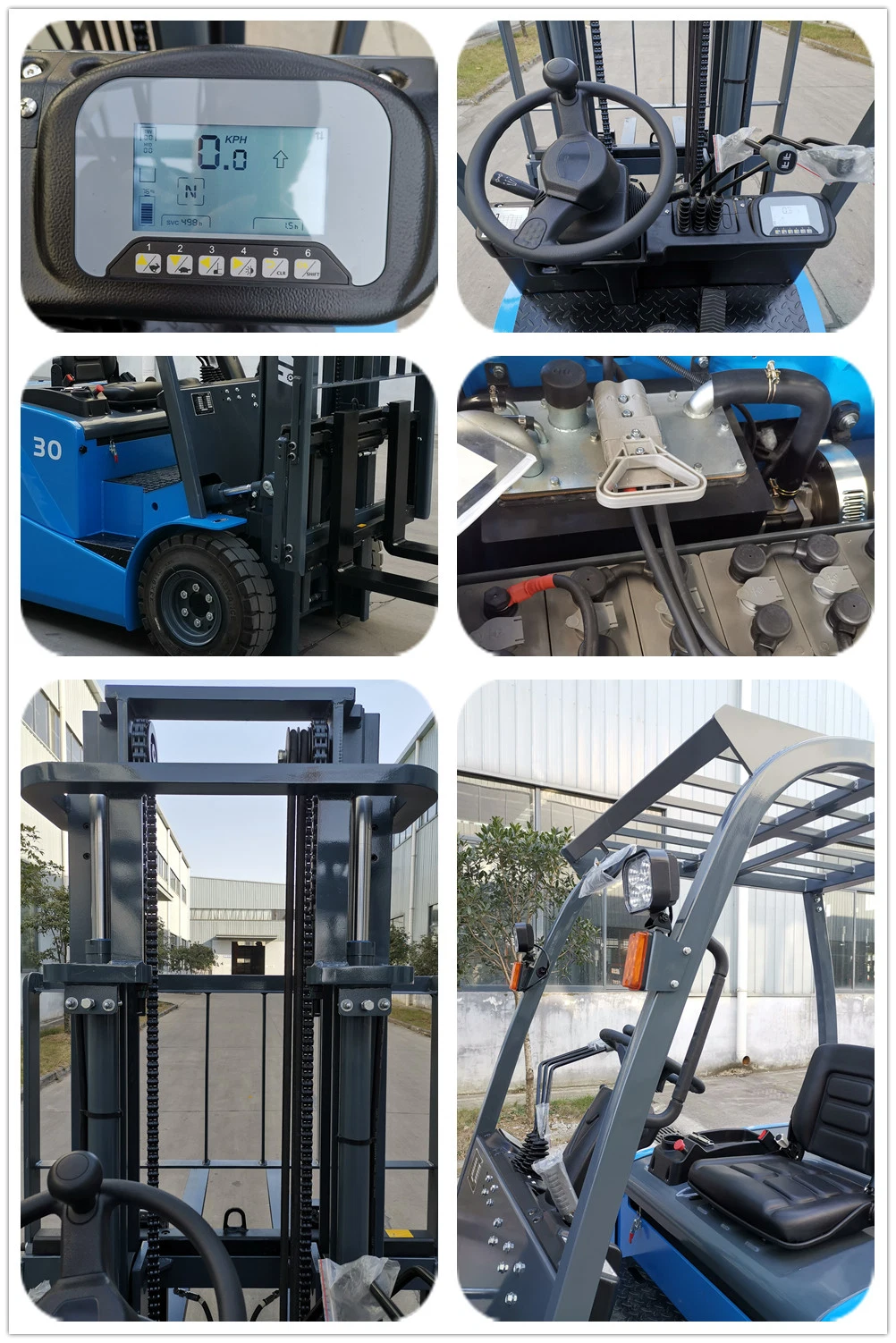 Stma 3ton 3t 3 Ton Electric Forklift Truck Lithium Battery Forklift