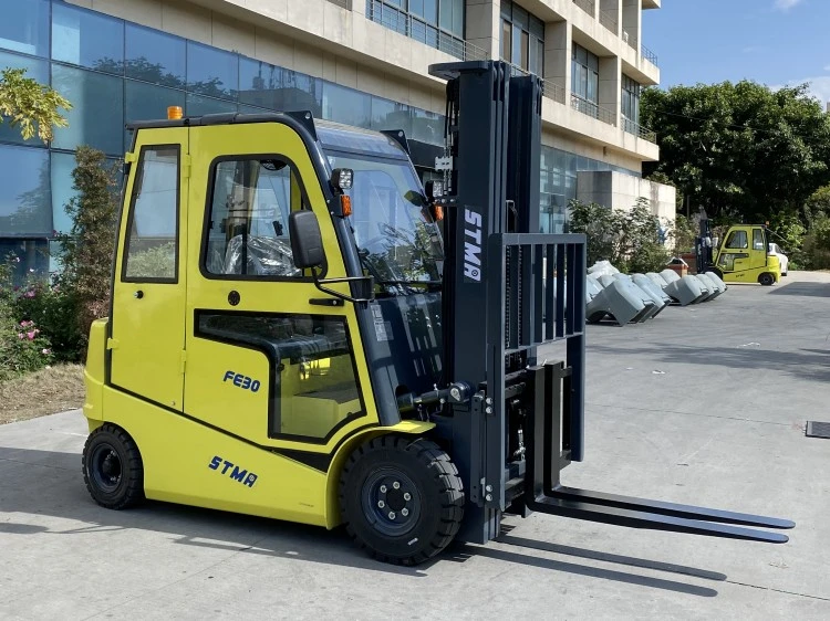 Stma Electric Forklift 3tonne Battery Fork Lift Truck with 5000mm Triplex Mast