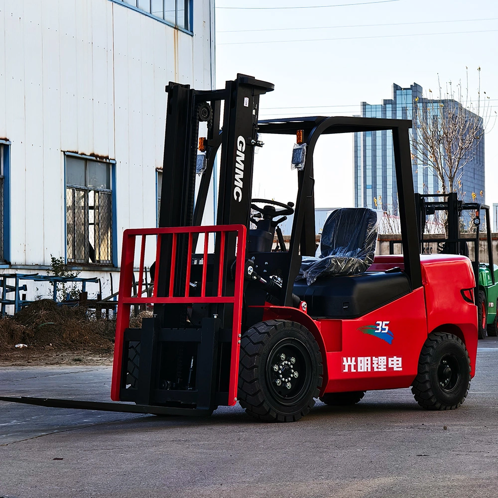 China Gp 3.5t 4-Wheel Electric Forklift Truck Balance Weight Lithium Battery Forklift with CE/ISO Lifting Height 4000mm