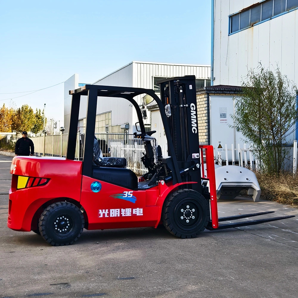 China Gp 3.5t 4-Wheel Electric Forklift Truck Balance Weight Lithium Battery Forklift with CE/ISO Lifting Height 4000mm