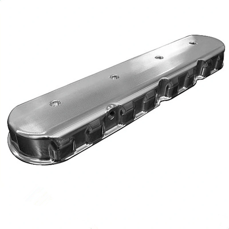 Luckyway Aluminum Fabricated Valve Cover Natural Anodized for Ford