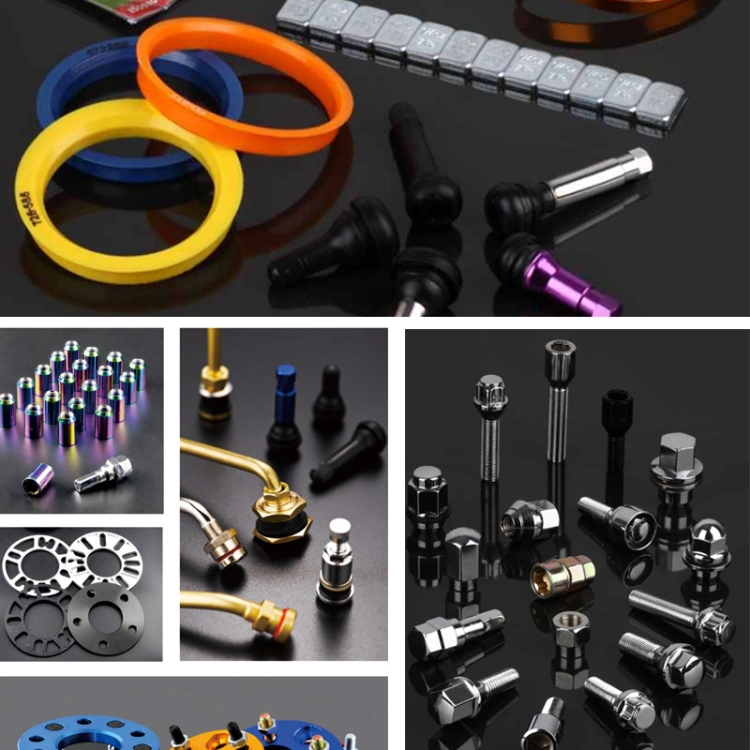 Auto Car Wheel Accessories for Wheel Nut, Bolts, Stud, Spacer, Wheel Adapter, Ring, Tire Valve, Tyre Valve Extension, Patches, Balance Weight Spare Parts