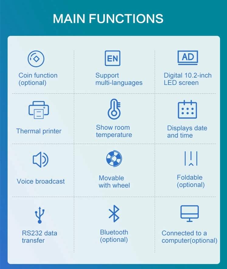 Height and Weight Machine for Measuring Weight, Height and Mass