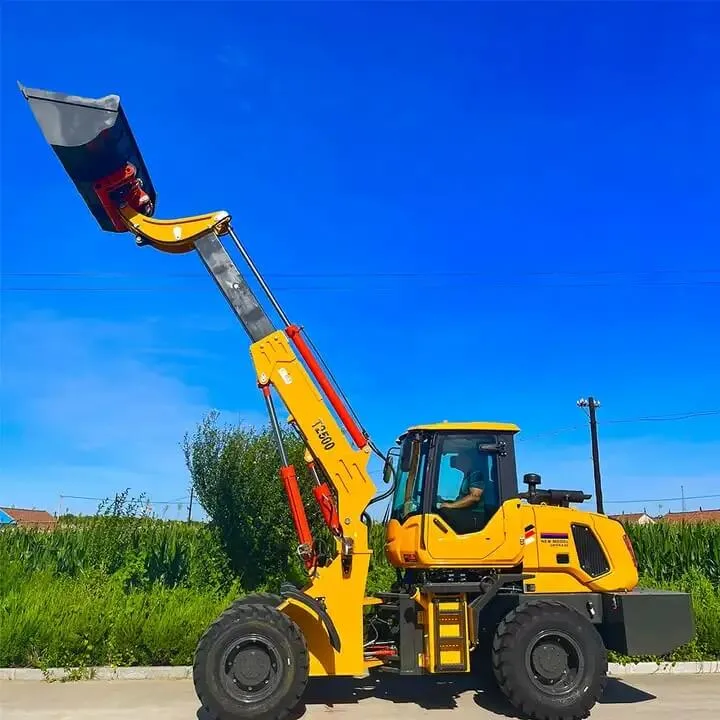 Mini Construction Machinery Telescopic Wheel Loader 2.5ton 3ton Micro Compact Hydrostatic Loaders Articulated Garden Shovel Tractor Machine