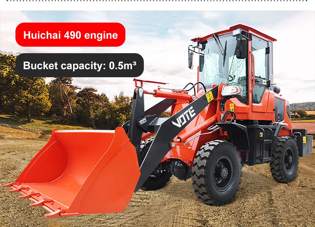 China Supplier Compact/Articulated/Multifunctional with CE/Euro 5 Engine Bucket/Fork/Attachments/Cab/Rops/Roll Bar 816 Mini Loader for Sales/Garden