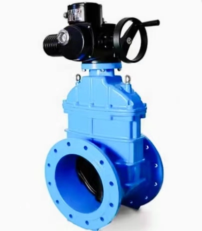 Electric Gate Valve DIN BS Double Flange Non-Rising Stem