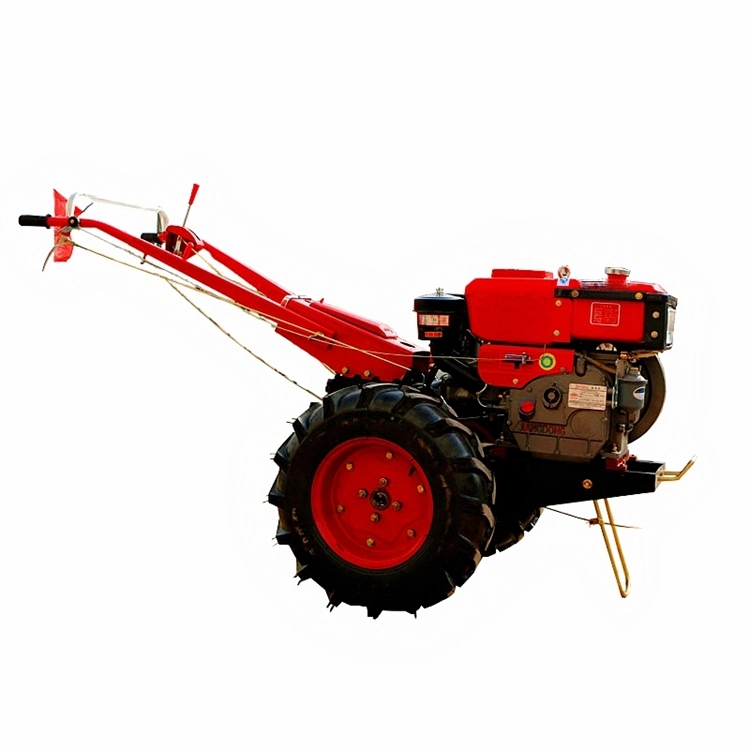 Farm Small Hand Walking Tractor Prices Diesel Engine 15HP 18HP 20HP Two Wheel Hand Driven Tractor