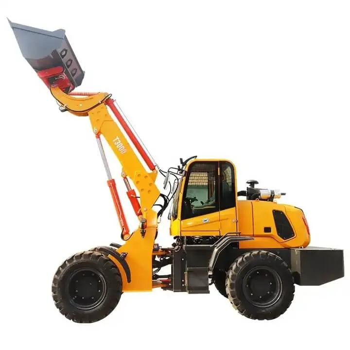 Mini Construction Machinery Telescopic Wheel Loader 2.5ton 3ton Micro Compact Hydrostatic Loaders Articulated Garden Shovel Tractor Machine