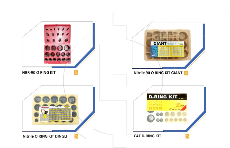 Standard Mechanical O Ring Set Excavator Repair Rubber O Ring Box Kit Assortment NBR FKM O Ring Seal Kit